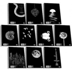 Τετράδιο SKAG Black & White Σπιράλ A4 2 ΘΕΜΑΤΑ No 9072